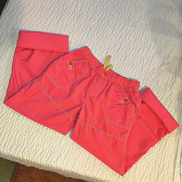 🗺️ Lands' End Girl's Playful Pants Roll up, Side Strap to convert to Capris EUC - Picture 7 of 12